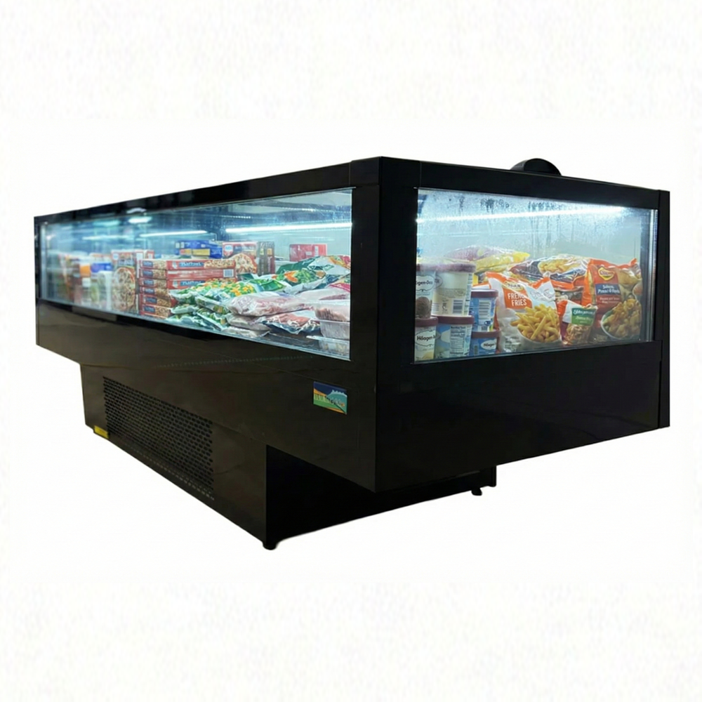 99'' Alaska-Line Double Temperature Island Cooler/Freezer with Door HIT-3 | SKU: FRZ-HIT-3