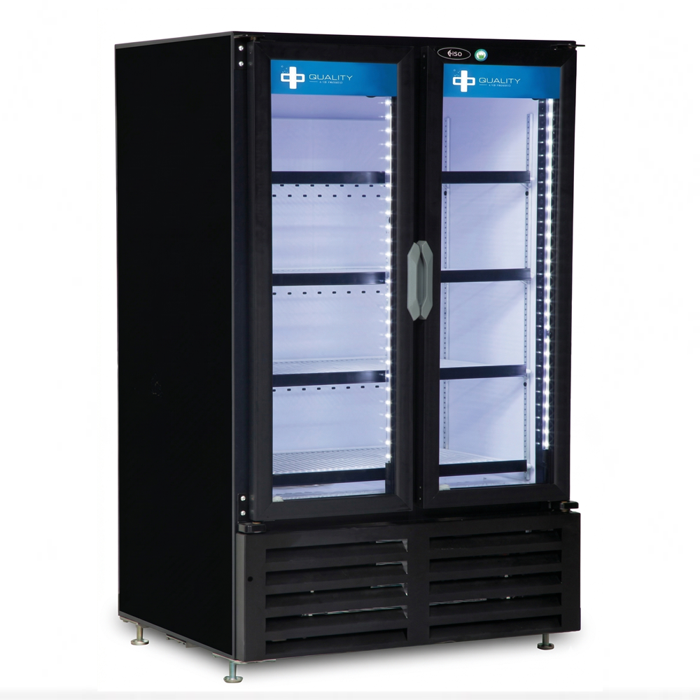 QBD 30.8" Double Glass Swing Door Cooler CD3055-HC | SKU: CLR-CD3055-HC