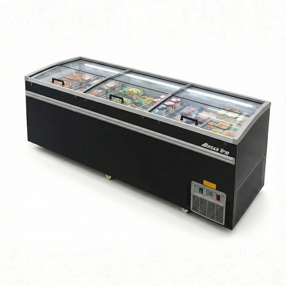 Alaska-Line 98'' Island Chest Freezer Commercial Super Size 37 Cu.Ft. Capacity HIT-601 | SKU: FRZ-HIT-601