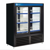 QBD 48" Double Glass Slide Door Cooler Pass Thru 15.29 cu.ft. CD4148CPT-HC | SKU: CLR-CD4148CPT-HC