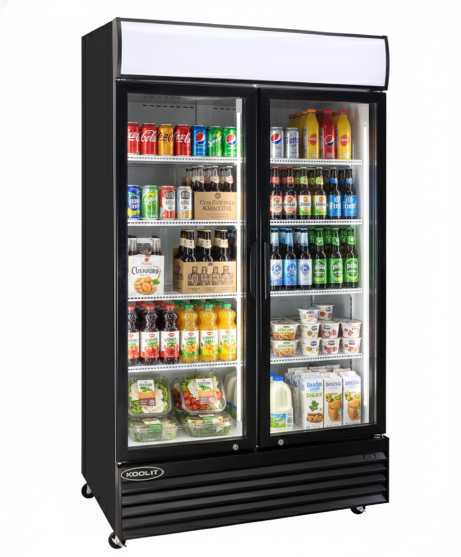 Kool-It 44.5" Double Glass Door Display Cooler - 31.1 Cu. Ft KGM-36 | SKU: CLR-KGM-36