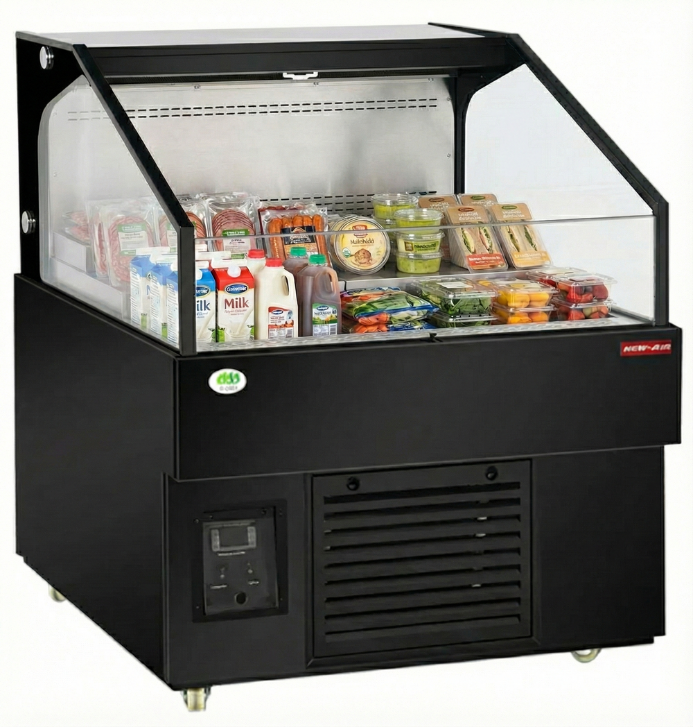 New Air Low Profile Open Air 36" Wide Refrigerator NOM-36-LSB | SKU: CLR-NOM-36-LSB