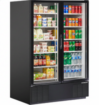 Habco ESM49HCTD 54" 10-Shelf Double Swing Glass Door Refrigerated Merchandiser | SKU: CLR-ESM49HCTD