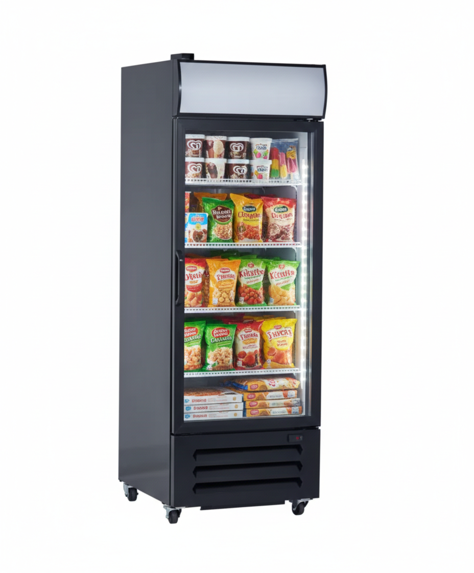 New Air 27" Single Glass Door Merchandising Freezer NGF-054-H | SKU: FRZ-NGF-054-H