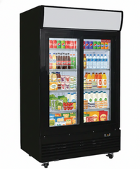 New Air 48" Two Sliding Glass Door Merchandiser NGR-48-S | SKU: GLS-NGR-48-S