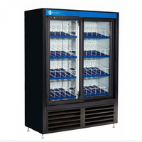 QBD 36" Double Glass Slide Door Cooler CD3356SSL-HC | SKU: CLR-CD3356SSL-HC