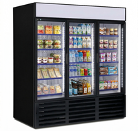 QBD 78.1" Triple Glass Slide Door Cooler CD69-HC | SKU: CLR-CD69-HC