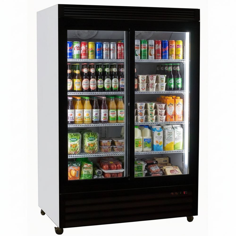 Kool-It Double Sliding Door 48" Wide Display Refrigerator - 37.8 Cu.Ft KSM-40 | SKU: CLR-KSM-40