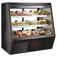 New Air 72″ Gravity Coil Angled Glass 2 Door Floor Refrigerated Display Case NDDC-72-GC | SKU: CLR-NDDC-72-GC