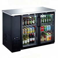 New Air 49" Two-Glass Door Back Bar Refrigerator with 339L Capacity NBB-48-SG-N | SKU: CLR-NBB-48-SG-N