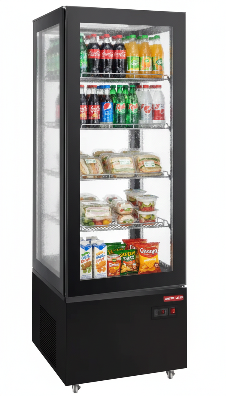 New Air 21" Upright Refrigerated Display Case - NUDC-21-S | SKU: CLR-NUDC-21-S