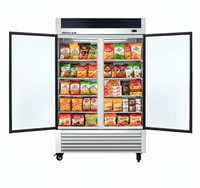 55" Alaska-Line Reach in 2 Glass Door Freezer 50 Cu.Ft HIT-408 | SKU: FRZ-HIT-408