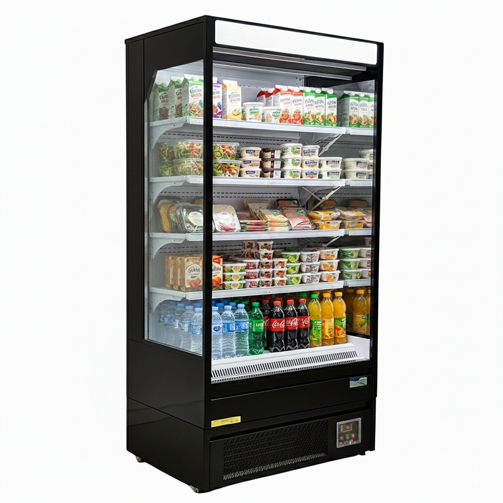 Alaska-Line 39" Open Air Cooler Display Merchandise Refrigeration – 12.3 Cu. Ft. Capacity – HIT-42 | SKU: CLR-HIT-42