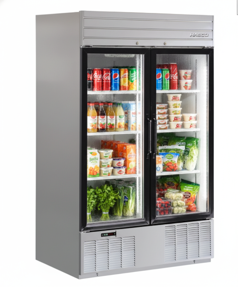 Habco  47.5" Stainless Xterior Display Refrigerator SE46HCSXG | SKU: CLR-SE46HCSXG