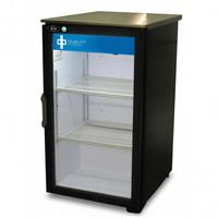 QBD 20.5" Single Glass Door Countertop Cooler w SS TOP + Shelf DC6LP-HC | SKU: CLR-DC6LP-HC