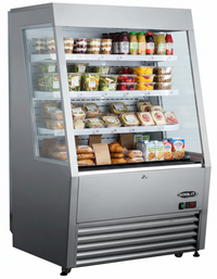 Kool-It 36.2" Grab and Go Open Air Cooler Display - 14 Cu. Ft. Capacity KOM-36 SS | SKU: CLR-KOM-36-SS