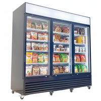 78'' Alaska-Line Three Door Glass Freezer 54 Cu.Ft. HIT-807 | SKU: FRZ-HIT-807-78IN