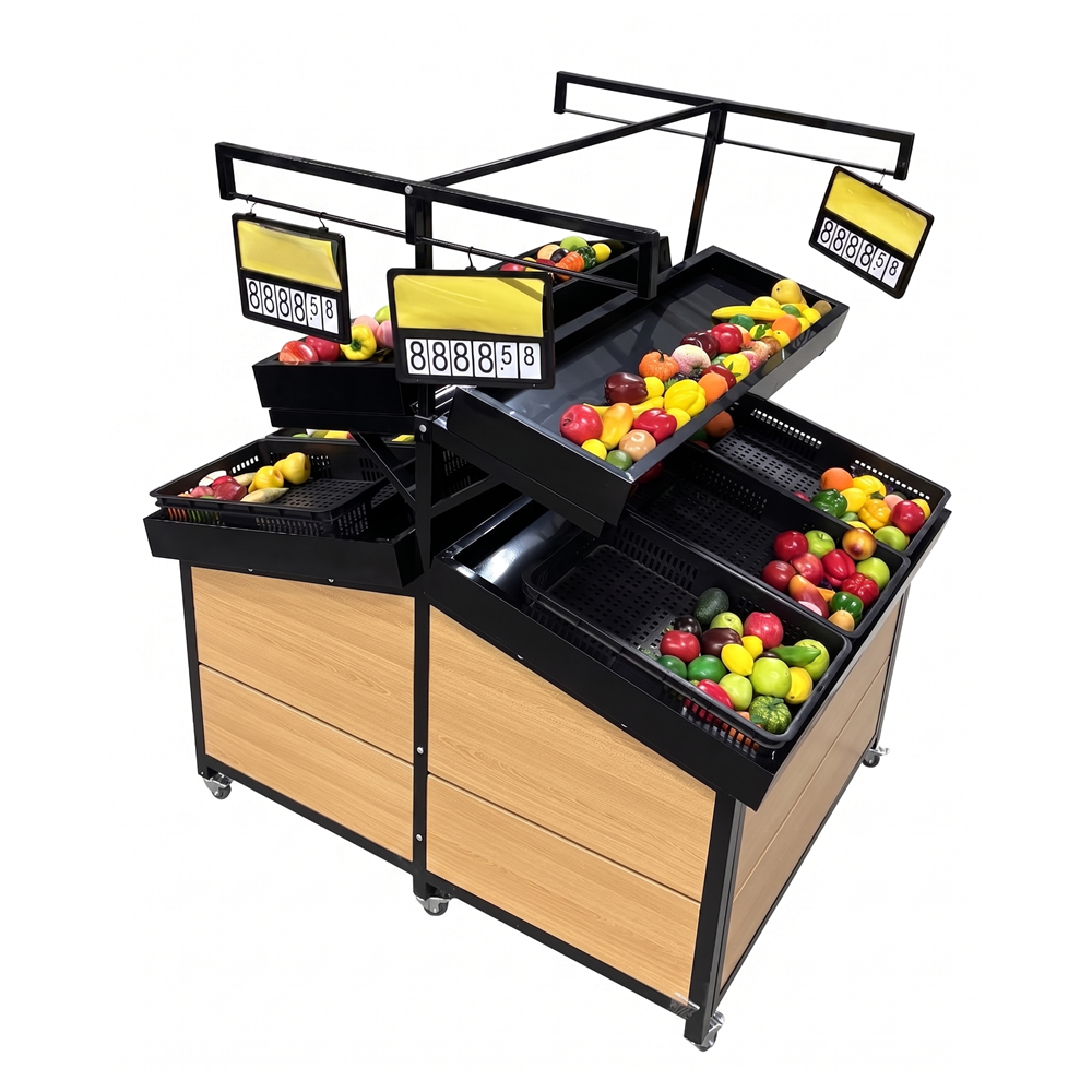 Plastic Tray Vegetable Rack Double Side HD-VRDM-08 | SKU: RCK-HD-VRDM-08