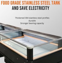 61'' Alaska-Line Double Temperature Island Freezer HIT-6 | SKU: FRZ-HIT-6