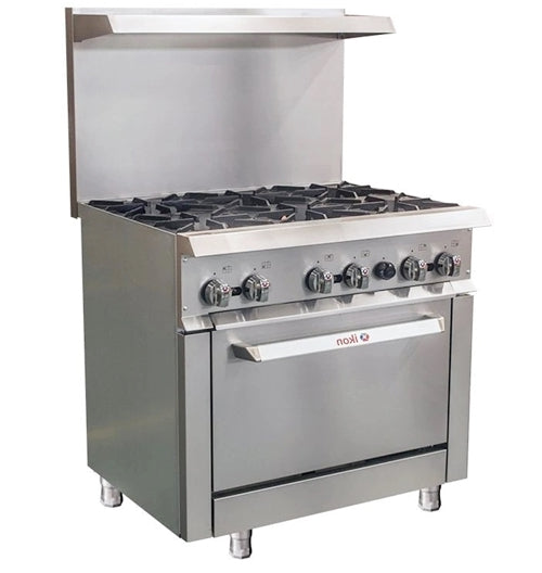 Ikon 36" Commercial Gas Range IR-6-36 | SKU: RNG-IR-6-36
