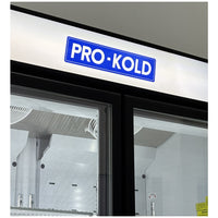 54" Pro-Kold Double Glass Door Display Freezer 32 Cu.Ft.   DURF-32W | SKU: FRZ-DURF-32W