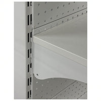 White Double Sided Gondola Supermarket Shelving HD-WA | SKU: SHF-HD-WAA