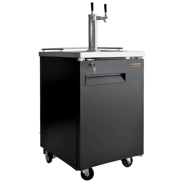 New Air 23" Solid Single Door Beer Dispenser NBD-23-SB | SKU: BER-NBD-23-SB