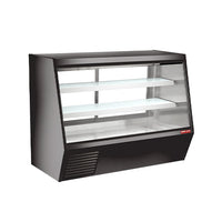 New Air 72″ Gravity Coil Angled Glass 2 Door Floor Refrigerated Display Case NDDC-72-GC | SKU: CLR-NDDC-72-GC