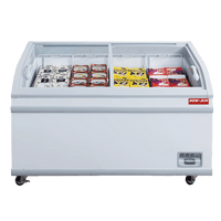 New Air - 56" Curved Glass Island Ice Cream Freezer - NIF-56-CG | SKU: FRZ-NIF-56-CG