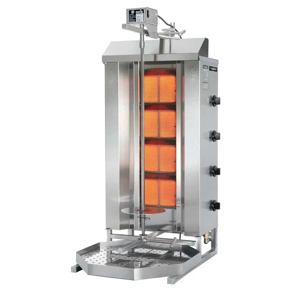 Potis 4 Burner Gyro / Shawarma Machine Natural Gas NA-GD4-NG | SKU: BRN-NA-GD4-NG