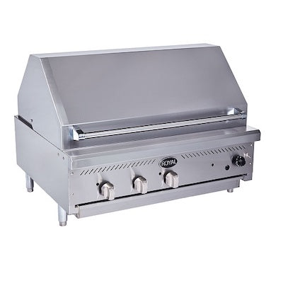Royal Range 36'' Commercial Countertop Charbroiler  RIBT-36 | SKU: RNG-RIBT-36