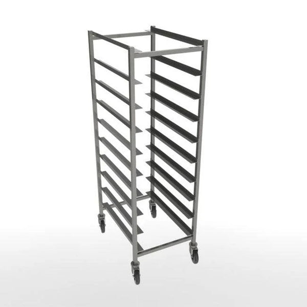 Stainless Steel Knockdown Cart, 10 tiers