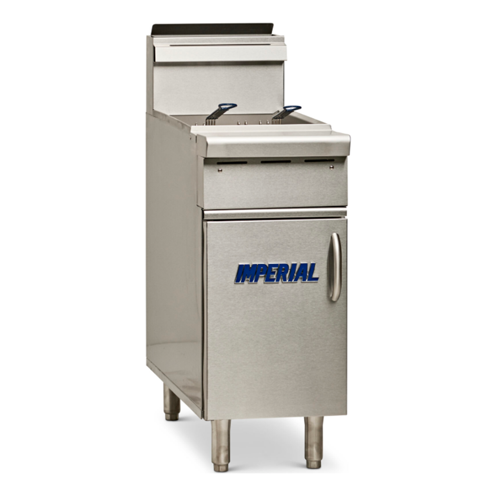 Imperial 15" Floor Model Gas Fryer IHR-F50 | SKU: FRY-IHR-F50