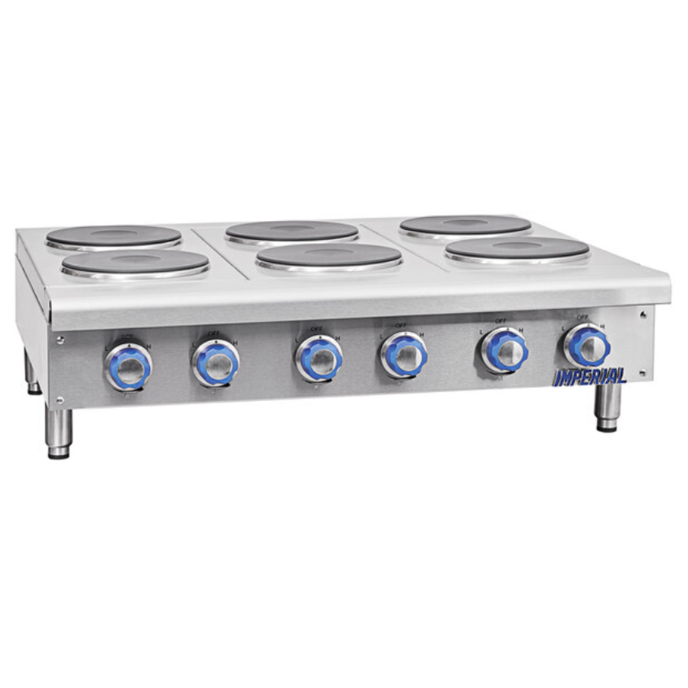 Imperial Range 36" Electric 6 Burner Hot Plate IHPA-6-36-E | SKU: RNG-IHPA-6-36-E
