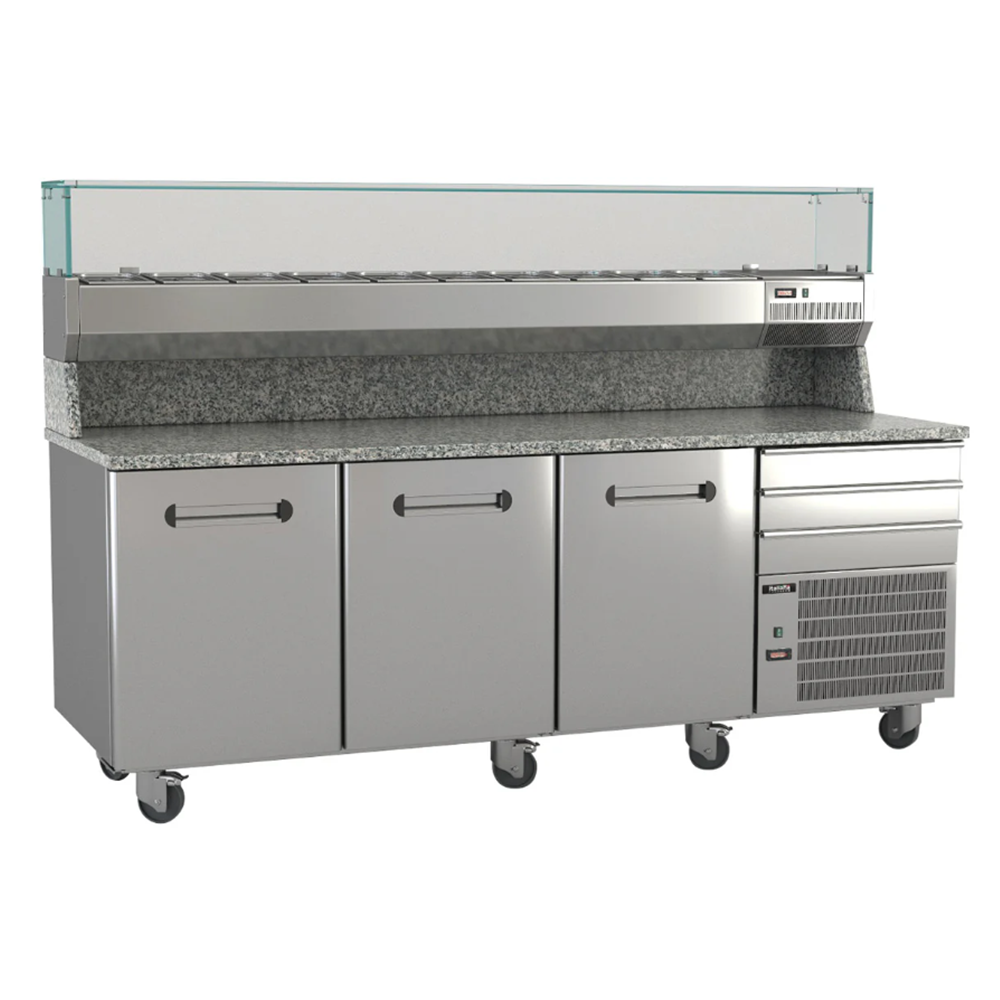 Italiana Foodtech 83" Pizza Prep Table IPT83 | SKU: TBL-IPT83