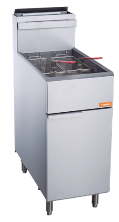 BRIKA Commercial Natural Gas Deep Fryer 50 lbs Oil Capacity 120000 BTU BRF-50 | SKU: FRY-BRF-50