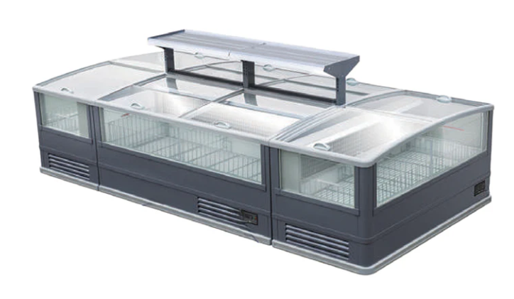 Alaska Line 98.7” Island Freezer & Cooler HIT-212C | SKU: FRZ-HIT-212C
