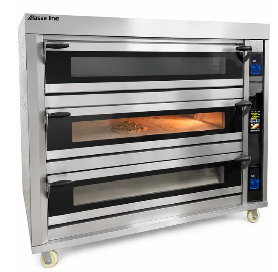 Alaska Line 48.8'' Three Deck Electric Oven with Steam Injection HIT-436 | SKU: OVN-HIT-436