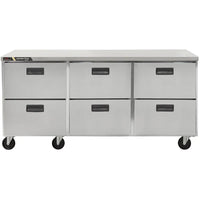 Traulsen Centerline Triple Door 72" Refrigerated Work Table - Various Configurations CLUC-72R | SKU: CLR-CLUC-72R