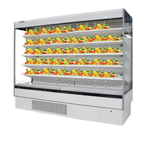 CHEF 101" Open-Air Produce Cooler Display Merchandiser – 52.9 Cu. Ft. Capacity – SMART-250V | SKU: CLR-SMART-250V