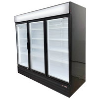 Alaska Line 78'' Three Glass Door Cooler 68.3 Cu.Ft. Capacity HIT-826 | SKU: CLR-HIT-826