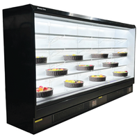 Alaska-Line 202'' - 16Ft. Open Air Merchandise Floor Display Cooler w/ Curtain Remote or Self Contain HIT-1572 | SKU: CLR-HIT-1572