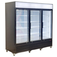 78'' Alaska-Line Three Door Glass Freezer 54 Cu.Ft. HIT-807 | SKU: FRZ-HIT-807-78IN