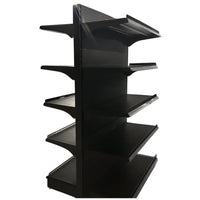 Black Double Side Gondola Supermarket Shelving HD-BA | SKU: SHF-HD-BAA