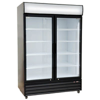 Alaska-Line 52" Double Swing Glass Door Cooler 38.3 Cu.Ft., HIT-802 | SKU: CLR-HIT-802