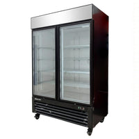 54'' Alaska Line Glass Double Door Freezer HIT-424 | SKU: FRZ-HIT-424
