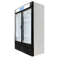 54" Pro-Kold Double Glass Door Display Freezer 32 Cu.Ft.   DURF-32W | SKU: FRZ-DURF-32W