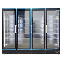 Alaska-Line Commercial Glass Door Display Refrigerator 4 Swing Door HIT-344H | SKU: CLR-HIT-344H