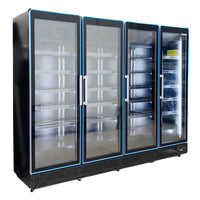Alaska-Line Commercial Glass Door Display Refrigerator 4 Swing Door HIT-344H | SKU: CLR-HIT-344H