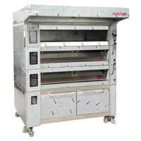 Konoven Electric Deck Oven Standing with Hood & Proofer Digital Utility Panel STILL 120x80 -3 | SKU: OVN-STILL-120X80-3